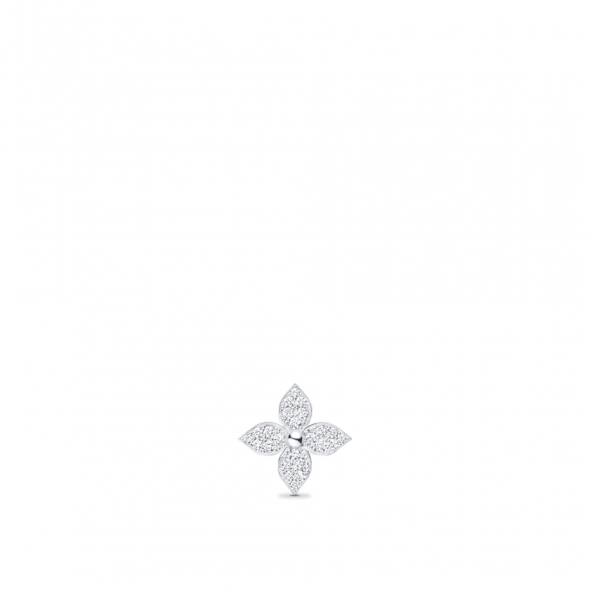 Louis Vuitton Star Blossom Stud, White Gold And Diamonds - Per Unit - Jewelry - Categories Q96966