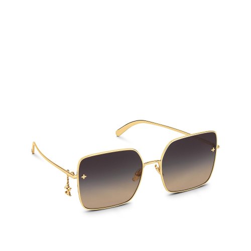 Louis Vuitton LV Charm Square Sunglasses - Women - Highlights and Gifts Z1718U Black Louis Vuitton LV Charm Square Sunglasses - Women - Highlights and Gifts Z1718U Black