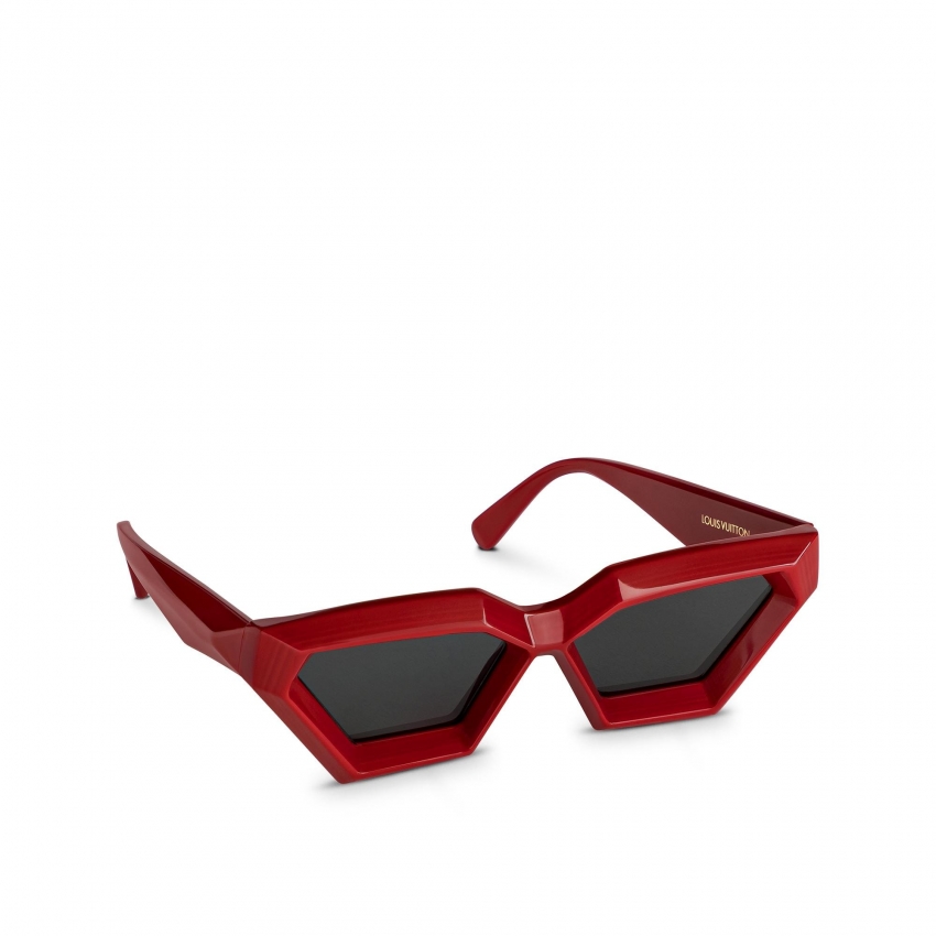 Louis Vuitton The LV Cut Sunglasses - Women - Accessories Z1748U Red