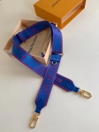 Louis Vuitton Monogram Canvas Bandoulière Strap J02473 Blue and Magenta
