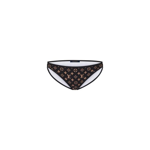 Louis Vuitton Graphic Monogram Bikini Bottoms Swimwear in Black - Ready-to-Wear 1A92DR