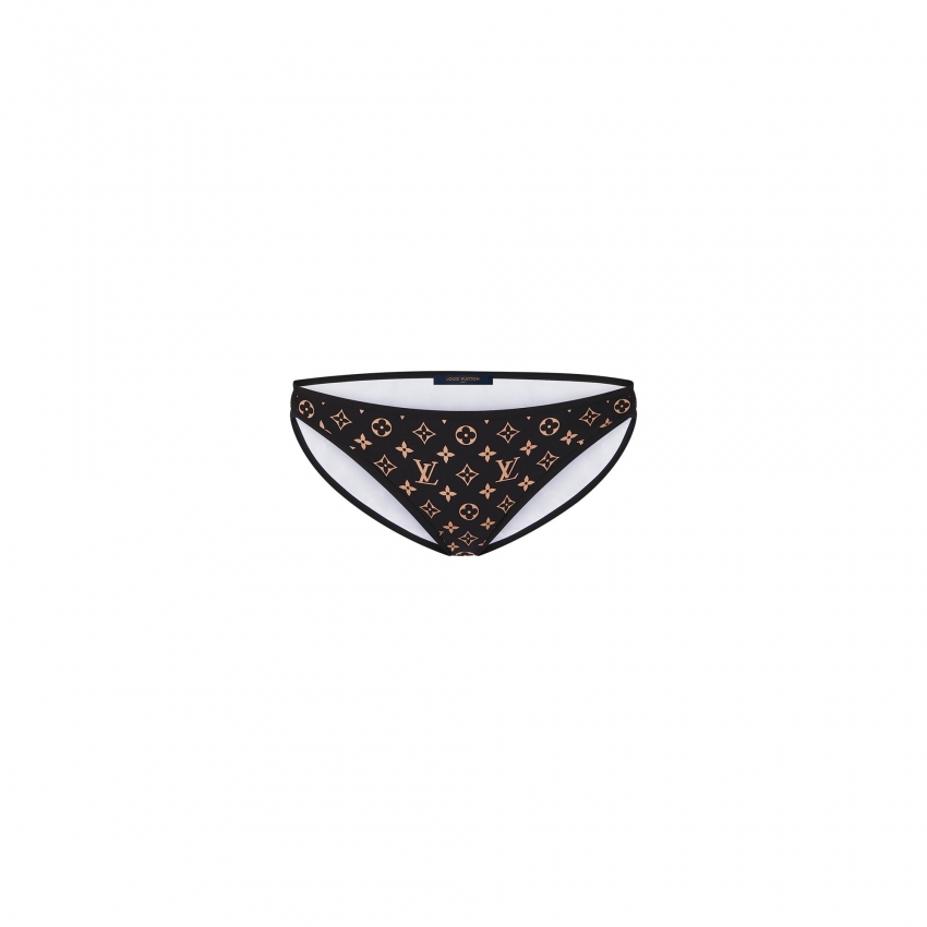 Louis Vuitton Graphic Monogram Bikini Bottoms Swimwear in Black - Ready-to-Wear 1A92DR