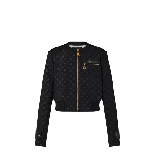 Louis Vuitton Embossed Monogram Bomber Jacket - Women - Ready-to-Wear 1AAAMM