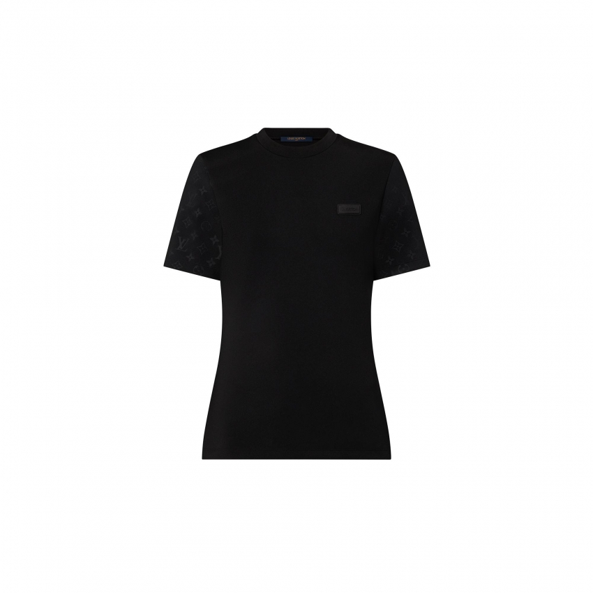 Louis Vuitton Embossed Monogram Sleeve T-Shirt - Women - Ready-to-Wear 1AAB27