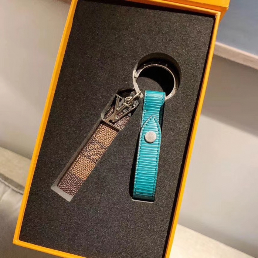 Louis Vuitton Damier Ebene Canvas Belt Tab Epi Key Holder M68281DB