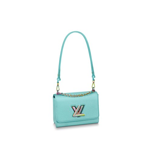 Louis Vuitton Twist MM Grained calfskin leather - Women - Handbags M20694 Blue