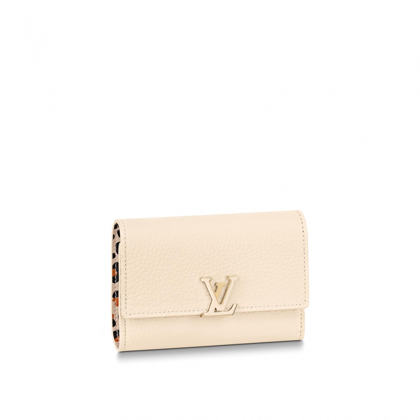 Louis Vuitton Capucines Compact Wallet Capucines in Beige - Small Leather Goods M45857