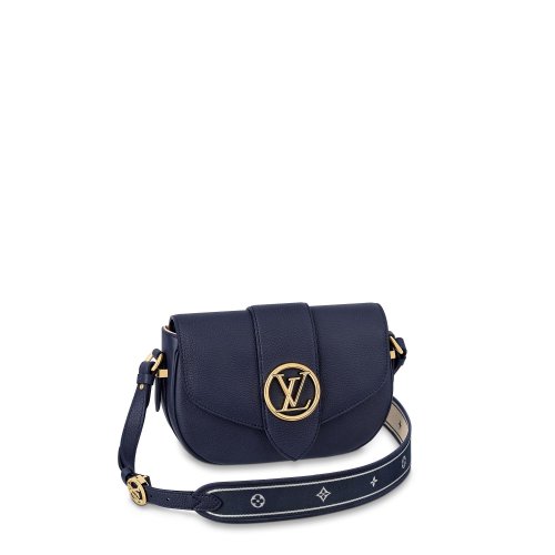 Louis Vuitton LV Pont 9 Soft MM - Women - Handbags M59300 Bleu Marine Louis Vuitton LV Pont 9 Soft MM - Women - Handbags M59300 Bleu Marine