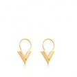 Louis Vuitton Essential V Small Hoop Earrings M61088 Gold