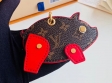 Louis Vuitton Chinese zodiac Figurine Pig bag charm and key holder M64181 Red