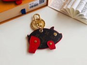 Louis Vuitton Chinese zodiac Figurine Pig bag charm and key holder M64181 Red