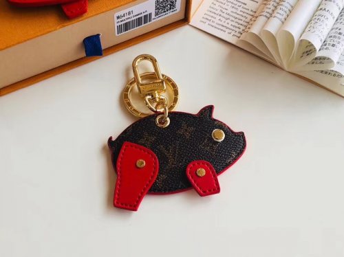 Louis Vuitton Chinese zodiac Figurine Pig bag charm and key holder M64181 Red Louis Vuitton Chinese zodiac Figurine Pig bag charm and key holder M64181 Red