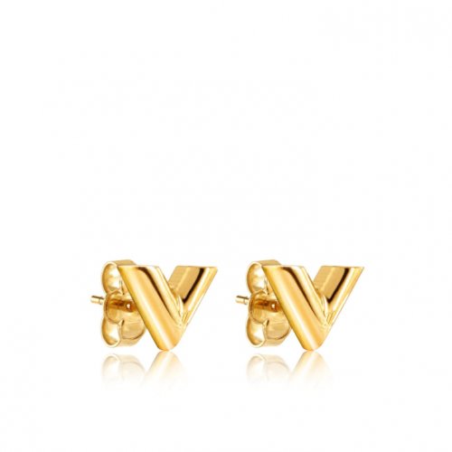 Louis Vuitton Essential V Stud Earrings M68153 Louis Vuitton Essential V Stud Earrings M68153