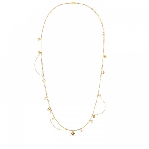 Louis Vuitton Blooming Long Necklace M68208 Louis Vuitton Blooming Long Necklace M68208