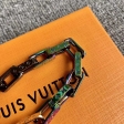 Louis Vuitton Monogram Colors Chain Bracelet jewelry M68242 21CM