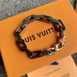 Louis Vuitton Monogram Colors Chain Bracelet jewelry M68242 21CM