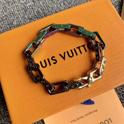 Louis Vuitton Monogram Colors Chain Bracelet jewelry M68242 21CM Louis Vuitton Monogram Colors Chain Bracelet jewelry M68242 21CM
