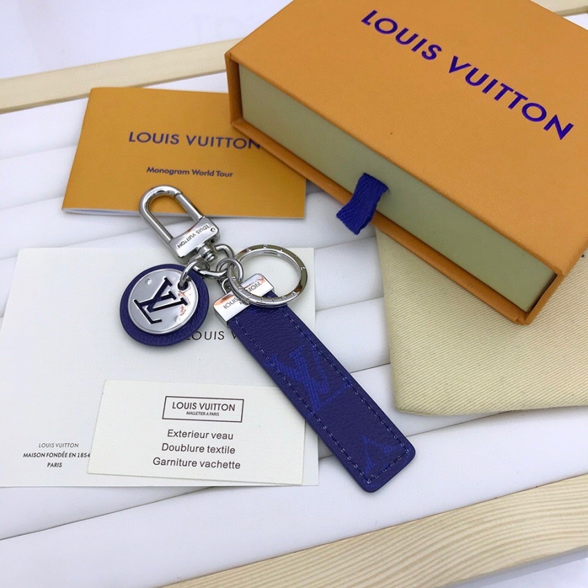 Louis Vuitton Neo LV Club Bag Charm and Key Holder K45 in Blue - Accessories M69324