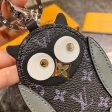 Louis Vuitton Monogram Eclipse Owl Bag Charm and Key Holder M69482