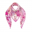 Louis Vuitton Au Fil de l'Eau, des Perles en Toi square silk M71507 Rose