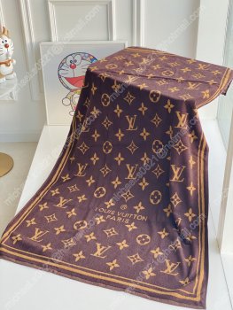 Louis Vuitton Monogram Classic Beach Towel M72364 Brown