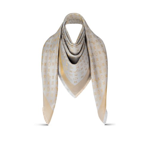 Louis Vuitton Monogram Shine Shawl Greige - Women - Accessories M75121