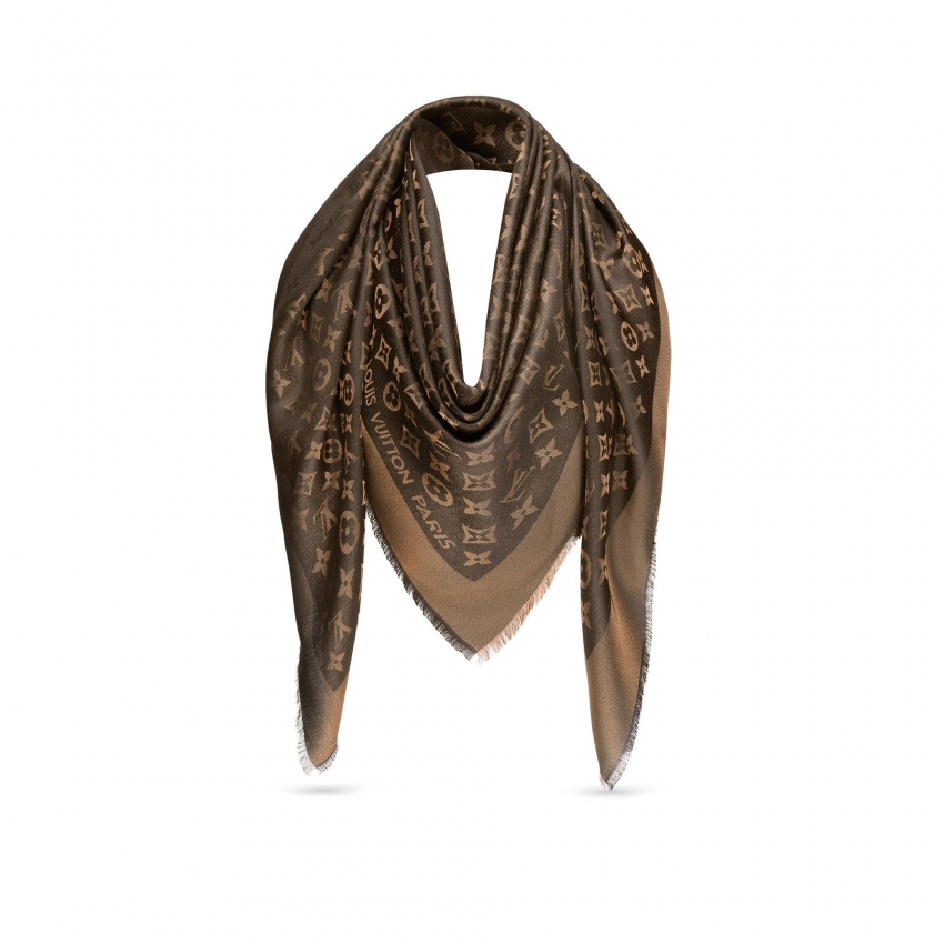 Louis Vuitton Monogram Shine Shawl Brown - Women - Accessories M75122
