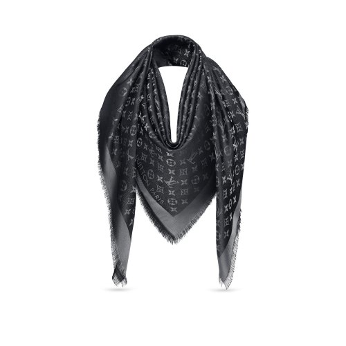 Louis Vuitton Monogram Shine Shawl Black - Women - Accessories M75123