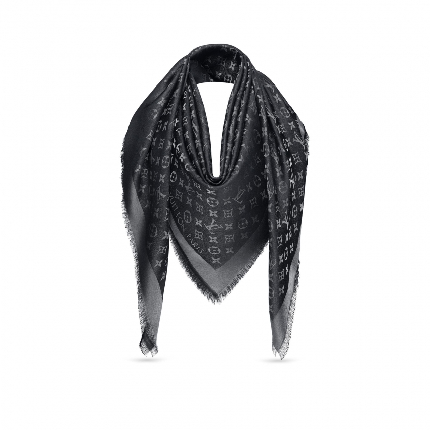 Louis Vuitton Monogram Shine Shawl Black - Women - Accessories M75123