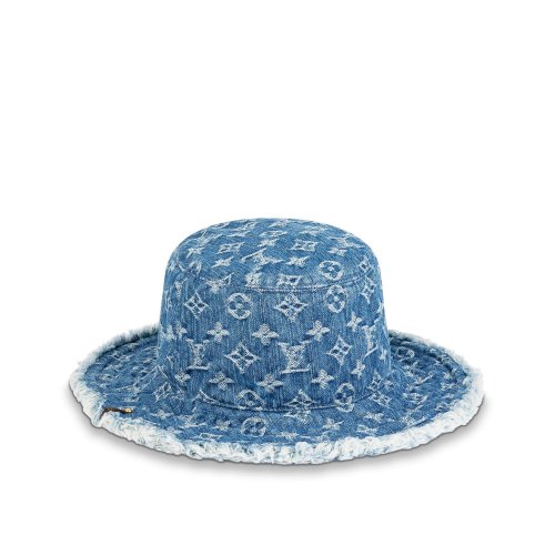 Louis Vuitton LV Denim Bob Hat in Blue - Accessories M77022