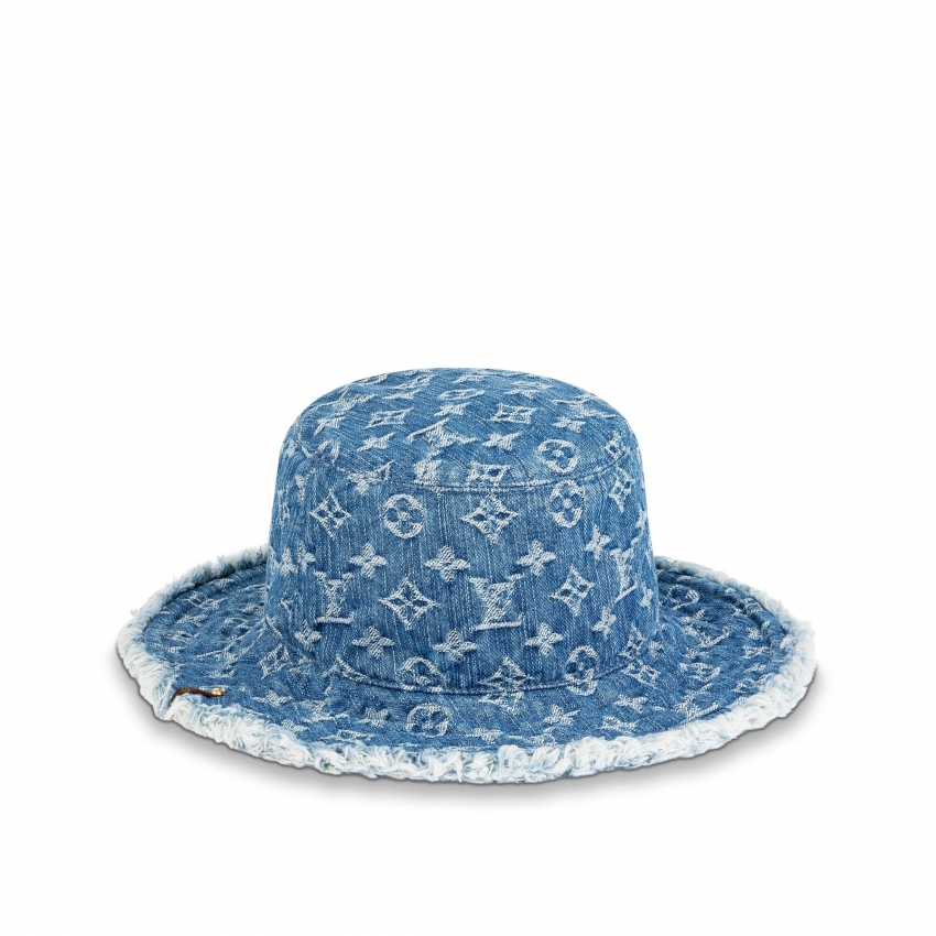 Louis Vuitton LV Denim Bob Hat in Blue - Accessories M77022