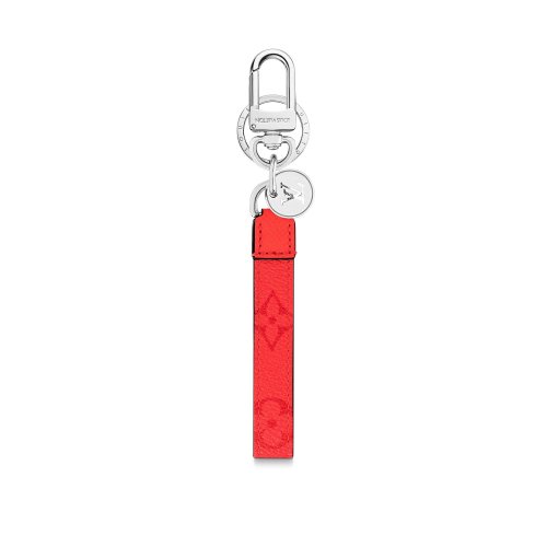 Louis Vuitton Monogram Slim Dragonne Bag Charm And Key Holder - Men - Accessories M77156 Red