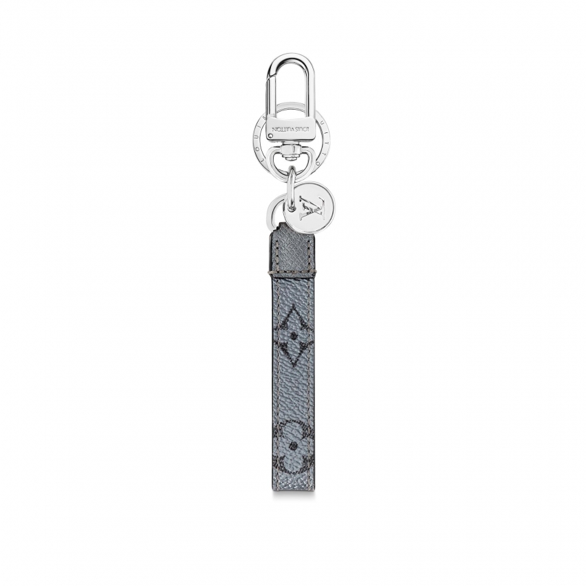 Louis Vuitton Monogram Slim Dragonne Bag Charm And Key Holder - Men - Accessories M77157 Silver