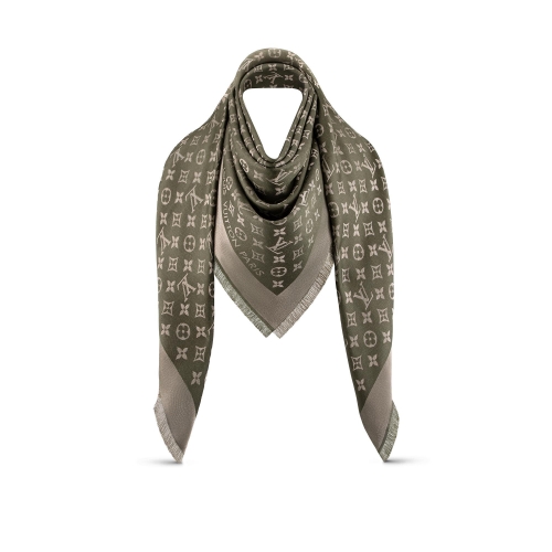 Louis Vuitton Monogram Shine Shawl Khaki - Women - Accessories M77359