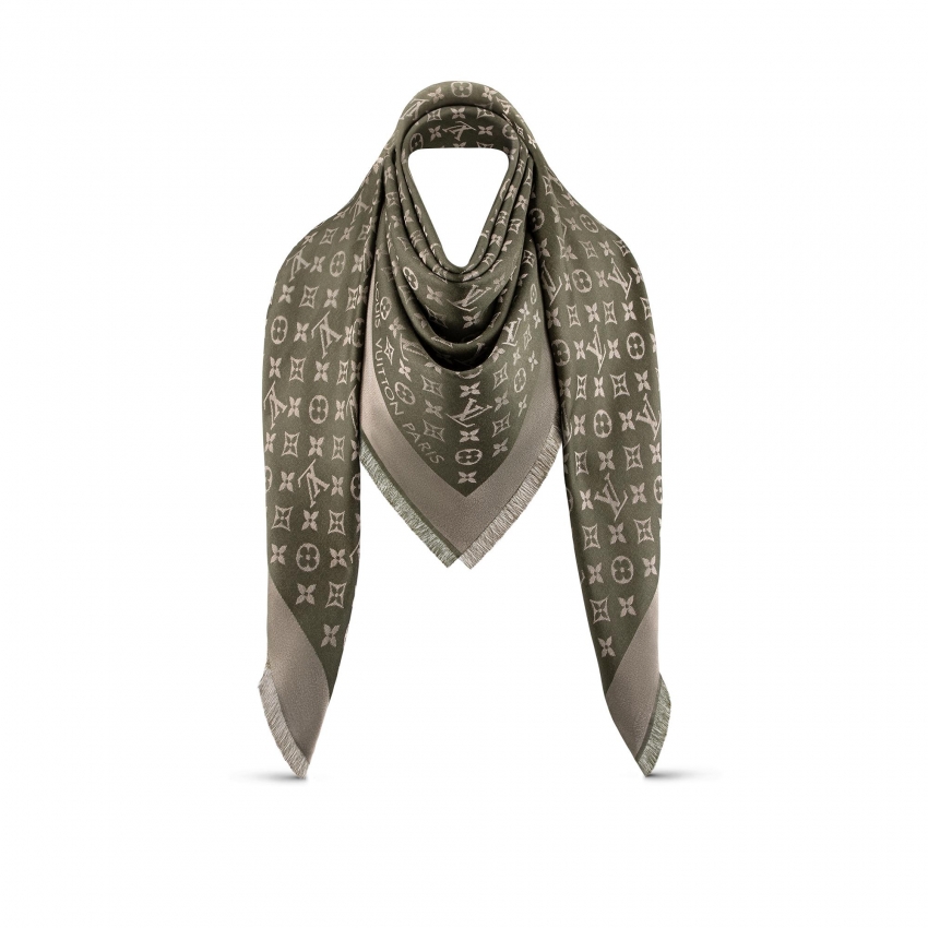 Louis Vuitton Monogram Shine Shawl Khaki - Women - Accessories M77359