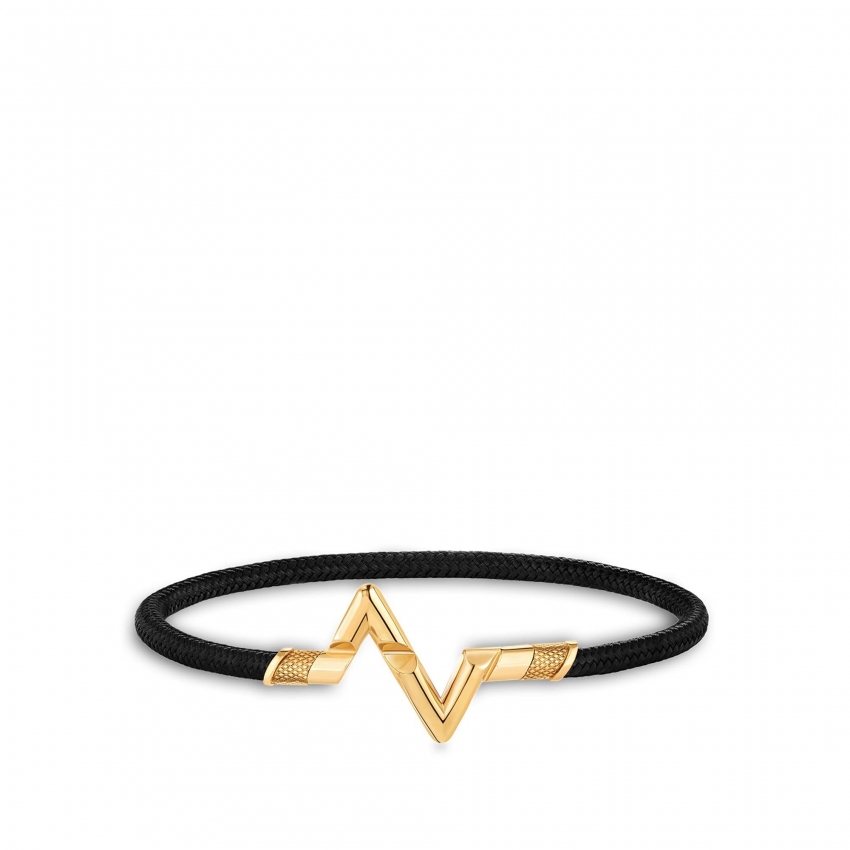 Louis Vuitton LV Volt Upside Down Play Large Bracelet, Yellow Gold - Women - Jewelry Q05415