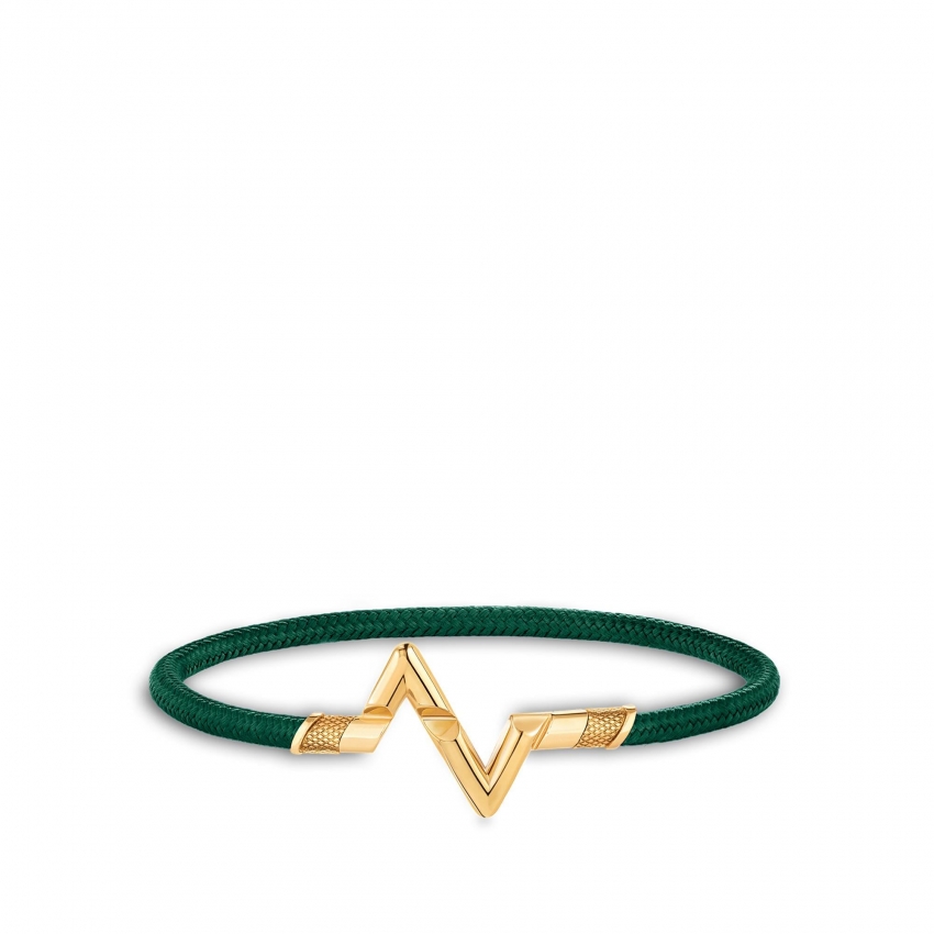 Louis Vuitton LV Volt Upside Down Play Large Bracelet, Yellow Gold - Women - Jewelry Q05451