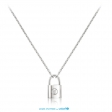 Louis Vuitton Silver Lockit Pendant, Sterling Silver (Ag925) Q93559
