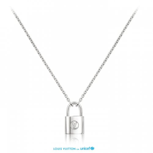 Louis Vuitton Silver Lockit Pendant, Sterling Silver (Ag925) Q93559 Louis Vuitton Silver Lockit Pendant, Sterling Silver (Ag925) Q93559