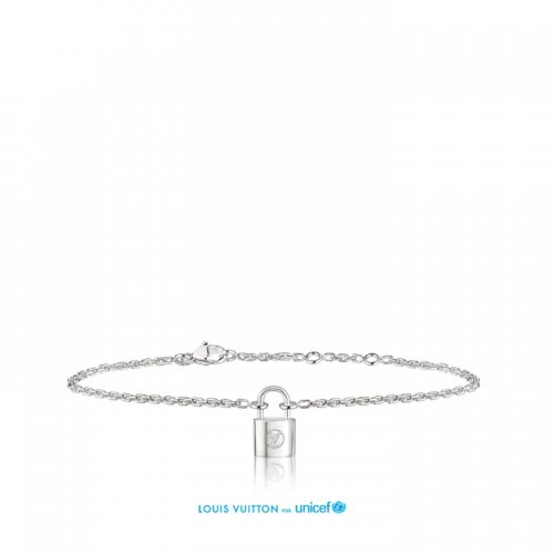 Louis Vuitton Silver Lockit Bracelet, Sterling silver (Ag925) Q95450