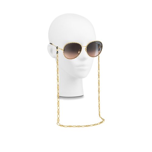 Louis Vuitton Sunglasses Chain in Gold - Women - Accessories Z00025