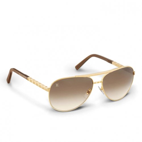 Louis Vuitton Attitude Pilote Sunglasses in Gold Accessories Z0339U Louis Vuitton Attitude Pilote Sunglasses in Gold Accessories Z0339U