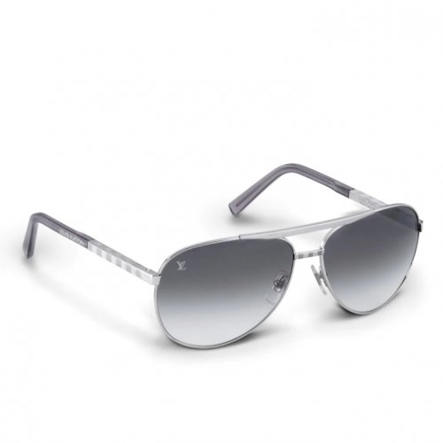 Louis Vuitton Attitude Pilote Sunglasses in Silver Accessories Z0340U Louis Vuitton Attitude Pilote Sunglasses in Silver Accessories Z0340U