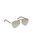 Louis Vuitton Clockwise Canvas Sunglasses in Gold - Men - Accessories Z1108E Z1108W