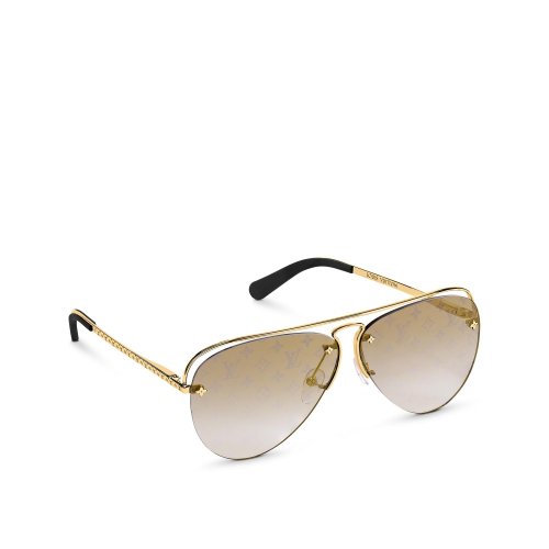 Louis Vuitton Grease Sunglasses in Gold - Women - Accessories Z1366W