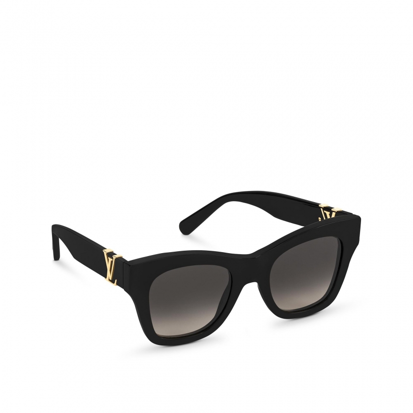 Louis Vuitton The LV Square Cat Eye Sunglasses in Black - Accessories Z1516W