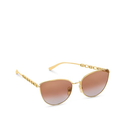 Louis Vuitton MY LV CHAIN CAT EYE SUNGLASSES in Brown - Women - Accessories Z1522E Z1522W Brown Louis Vuitton MY LV CHAIN CAT EYE SUNGLASSES in Brown - Women - Accessories Z1522E Z1522W Brown