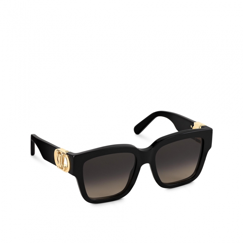 Louis Vuitton LV Link PM Square Sunglasses in Black - Women - Accessories Z1566E Z1566W