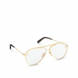 Louis Vuitton The LV Pilot Anti-Blue Light Glasses in Transparent - Women - Accessories Z1634U