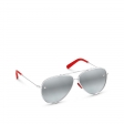 Louis Vuitton The LV Pilot Sunglasses in Silver - Women - Accessories Z1636U